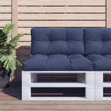 Vidaxx pallepudesæt 70x40x12 cm stof marineblå