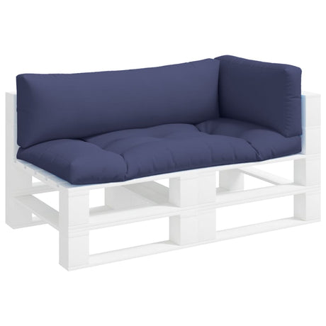 VidaXL pallehynder 3 stk oxford stof marineblå