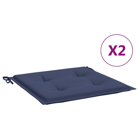 Vidaxx palle puder 2 stk 40x40x4 cm oxford stof marineblå