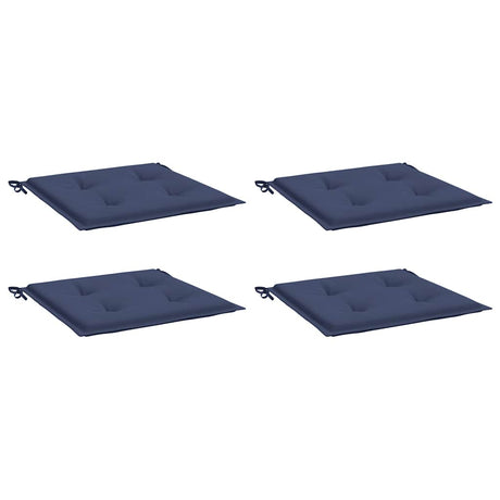 VidaXL pallehynder 4 stk 40x40x4 cm oxford stof marineblå