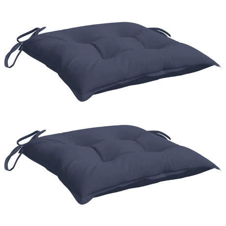 Vidaxx stolehynder 2 stk 40x40x7 cm oxford stof marineblå