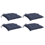 VidaXL stolehynder 4 stk 40x40x7 cm oxford stof marineblå