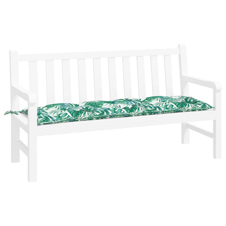 Vidaxx havebænkpude 150x50x7 cm oxford stof bladmønster