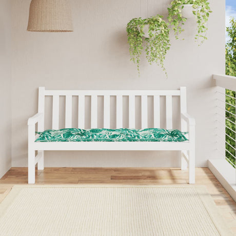 Vidaxx havebænkpude 150x50x7 cm oxford stof bladmønster