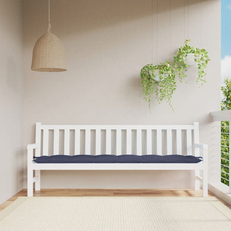 Vidaxx havebænkpude 200x50x7 cm oxford stof marineblå