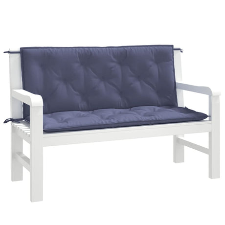 Vidaxx havebænkhynder 2 stk 120x50x7 cm oxford stof marineblå