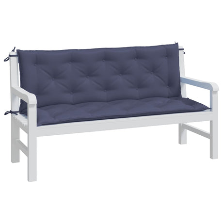 Vidaxx havebænkhynder 2 stk 150x50x7 cm oxford stof marineblå