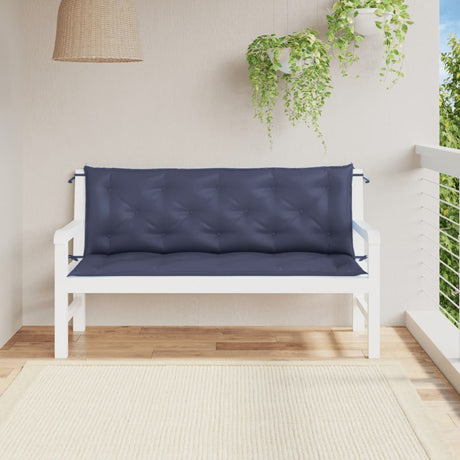 Vidaxx havebænkhynder 2 stk 150x50x7 cm oxford stof marineblå