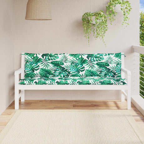 Vidaxx havebænkhynder 2 stk 180x50x7 cm oxford stof bladmønster
