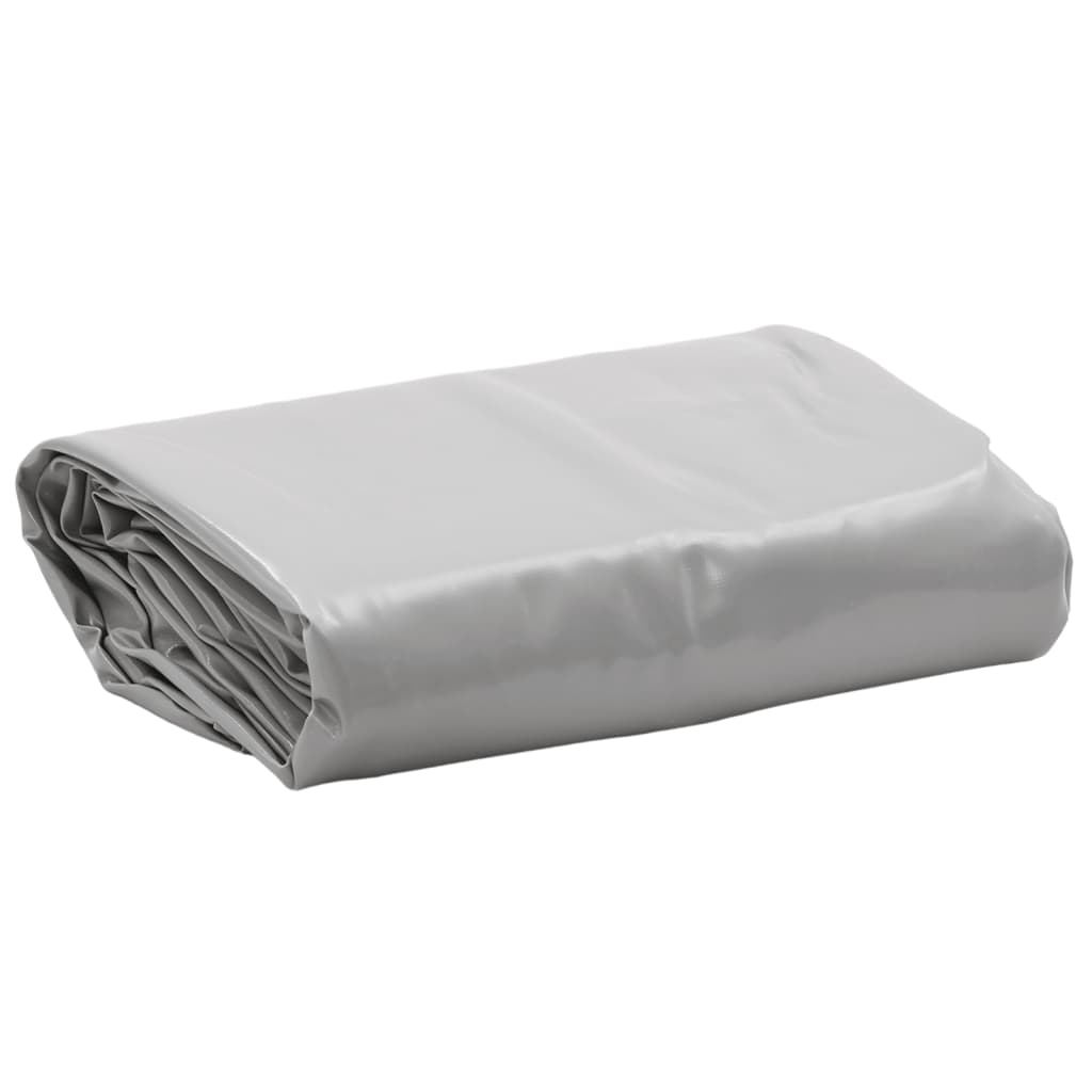 Vidaxl presenning 650 g m² ø 2 m grå
