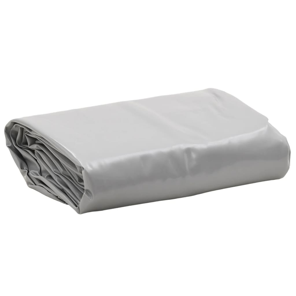 Vidaxl presenning 650 g m² ø 4 m grå