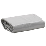 Vidaxl presenning 650 g m² ø 4 m grå