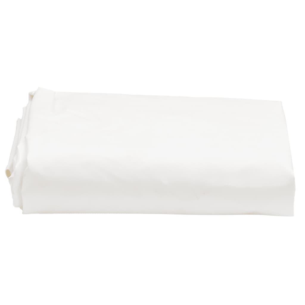 Vidaxl presenning 650 g m² ø 2 m hvid