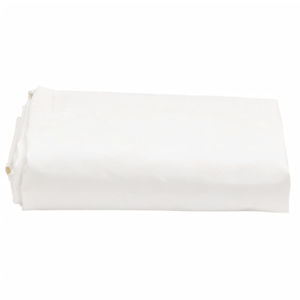 Vidaxl presenning 650 g m² ø 2,4 m hvid