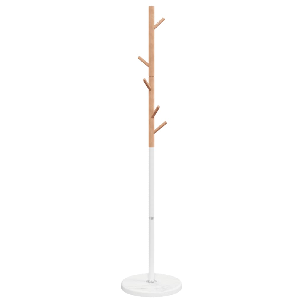 VidaXL knagerække 172 cm pulverlakeret jernhvid