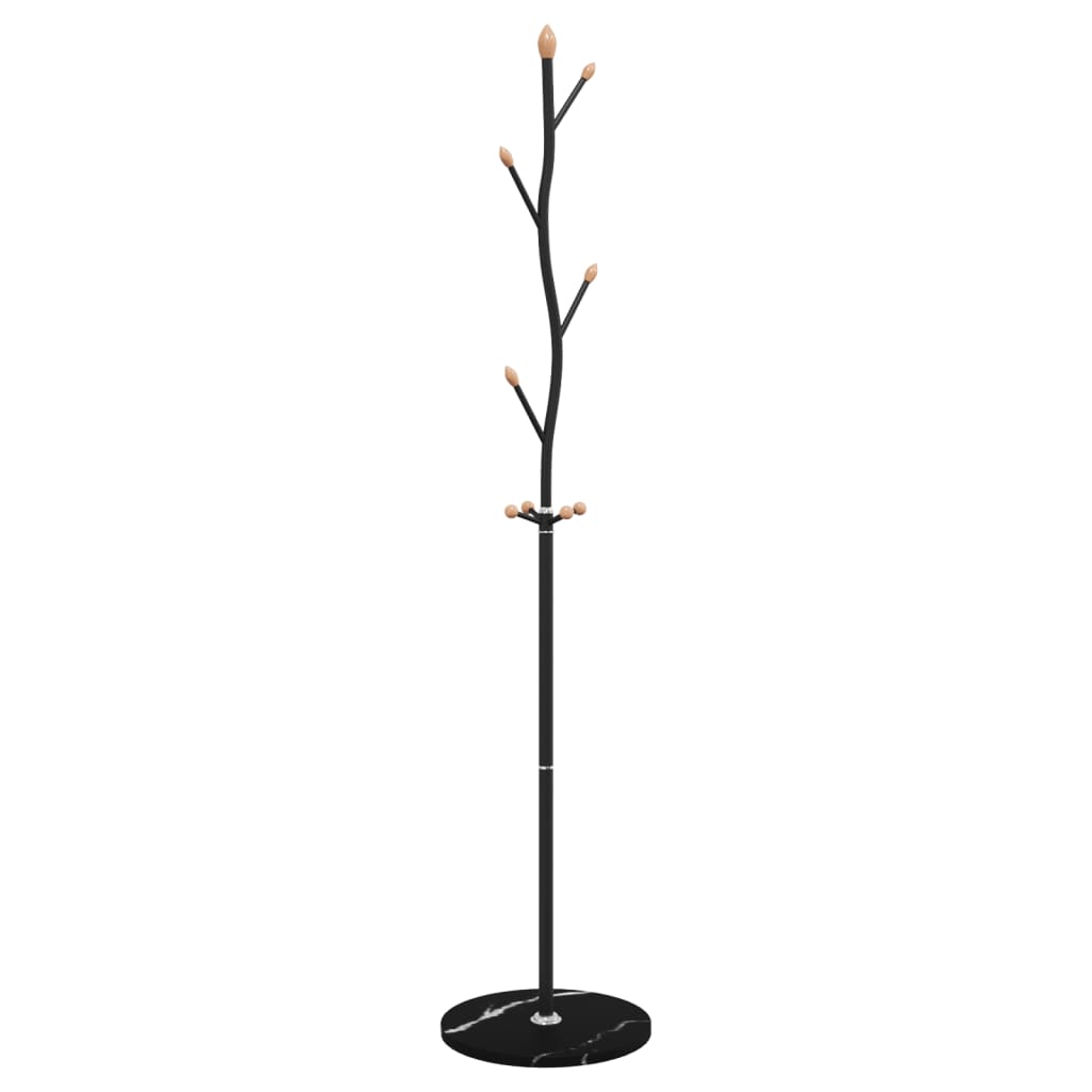 VidaXL knagerække 177 cm pulverlakeret jernsort