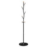 VidaXL knagerække 177 cm pulverlakeret jernsort