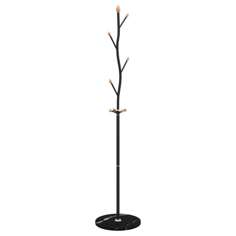 VidaXL knagerække 177 cm pulverlakeret jernsort