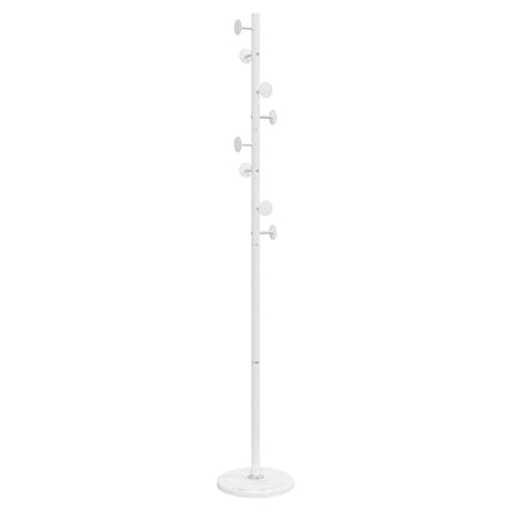 VidaXL knagerække 176 cm pulverlakeret jernhvid