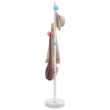 VidaXL knagerække 172 cm pulverlakeret jernhvid