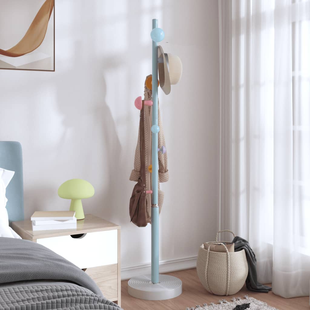 VidaXL knagerække 172 cm pulverlakeret jernblå