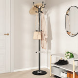 VidaXL knagerække med paraplyholder 180 cm pulverlakeret jernsort