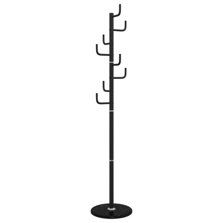VidaXL knagerække 183 cm pulverlakeret jernsort