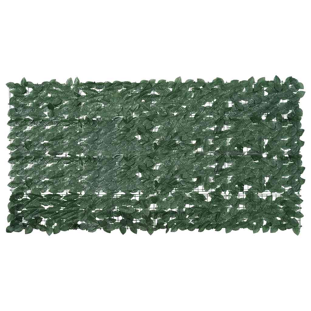Vidaxxl altanskærm med mørkegrønne blade 200x100 cm