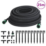 VidaXL drypslange 0,6'' 25 m gummi sort