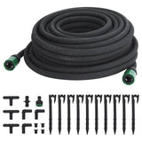 VidaXL drypslange 0,6'' 25 m gummi sort