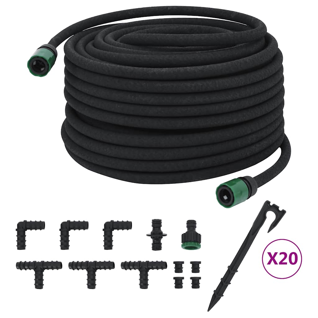 Vidaxx drypslange 0,6'' 50 m gummi sort