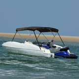 VidaXL bimini top 3 buer 183x160x137 cm sort