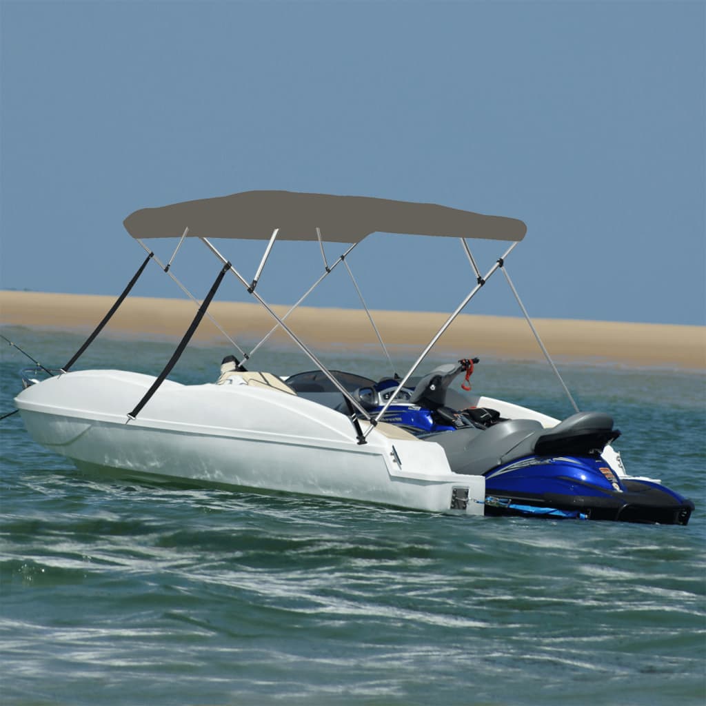 VidaXL bimini top 4 buer 243x180x137 cm grå