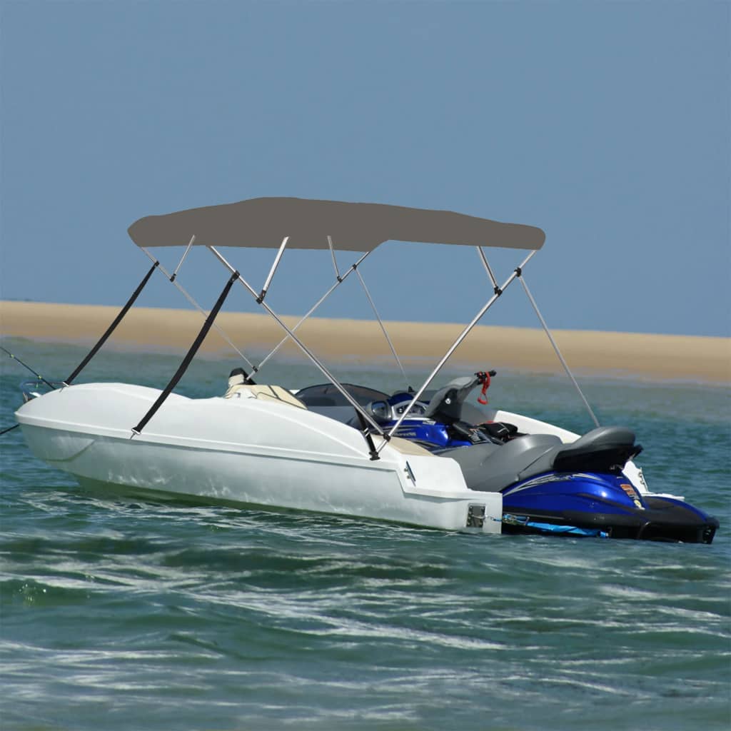 VidaXL bimini top 4 buer 243x244x137 cm grå