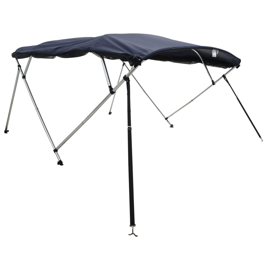 VidaXL bimini top 4 buer med mesh sidevægge 243x(200-213)x137 cm