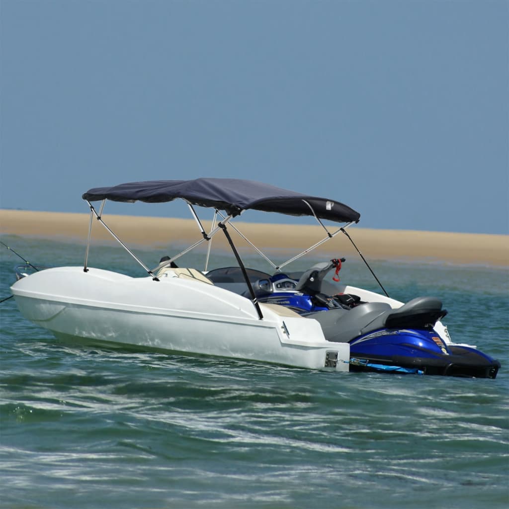 VidaXL bimini top 4 buer med mesh sidevægge 243x(200-213)x137 cm
