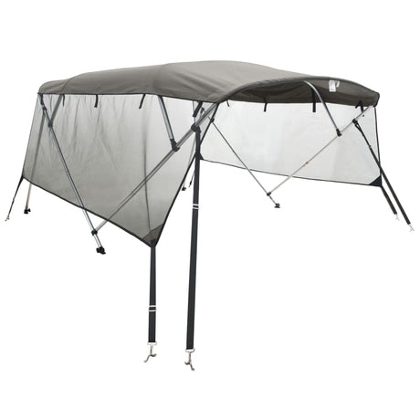 VidaXL bimini top 4 buer med mesh sidevægge 243x(185-198)x137 cm
