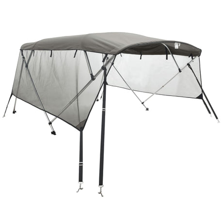VidaXL bimini top 4 buer med mesh sidevægge 243x(200-213)x137 cm