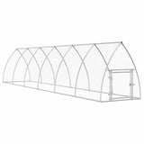 Vidaxx hønsegård 600x105x120 cm galvaniseret stål sølvfarvet