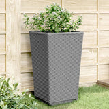 Vidaxx plantekasser 2 stk 32,5x32,5x57 cm polypropylen lysegrå
