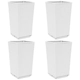 Vidaxx plantekasser 4 stk 32,5x32,5x57 cm polypropylen hvid
