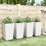 Vidaxx plantekasser 4 stk 32,5x32,5x57 cm polypropylen hvid
