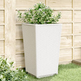 Vidaxx plantekasser 4 stk 32,5x32,5x57 cm polypropylen hvid
