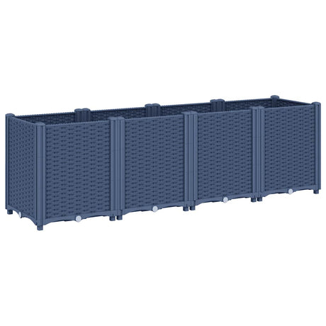 Vidaxx plantekasse 160x40x53 cm polypropylen blå-grå