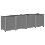 Vidaxx plantekasse 160x40x53 cm polypropylen lysegrå