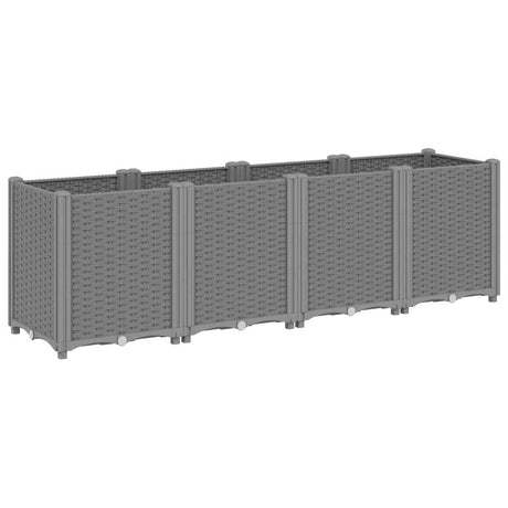 Vidaxx plantekasse 160x40x53 cm polypropylen lysegrå