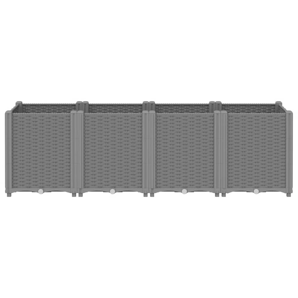 Vidaxx plantekasse 160x40x53 cm polypropylen lysegrå