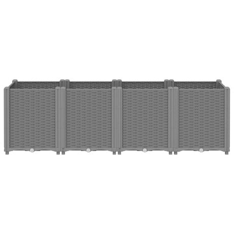 Vidaxx plantekasse 160x40x53 cm polypropylen lysegrå