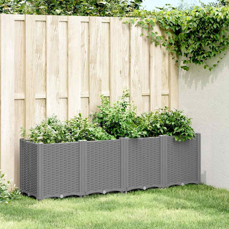 Vidaxx plantekasse 160x40x53 cm polypropylen lysegrå