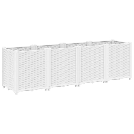 Vidaxx plantekasse 160x40x53 cm polypropylen hvid